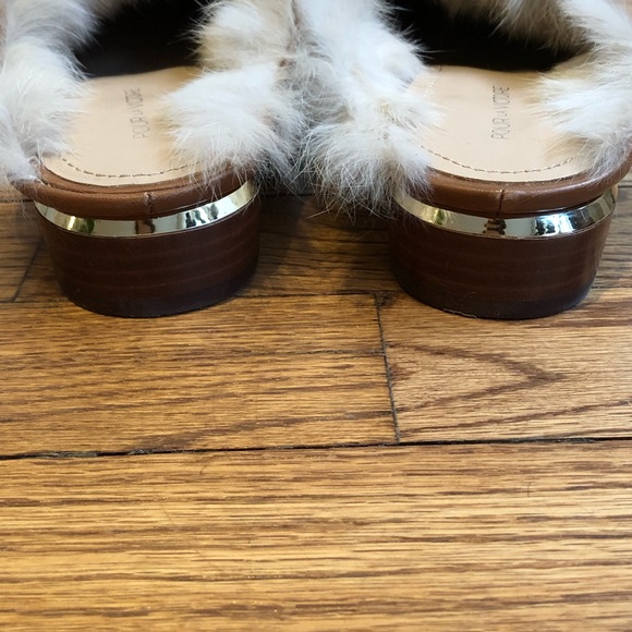 Leather mules with fur trim - Pour La Victoire - Picture 8 of 8